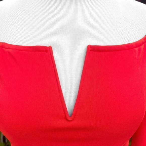 Forever 21 Off-The-Shoulder Bell Sleeve Cropped Top - Picture 3 of 8